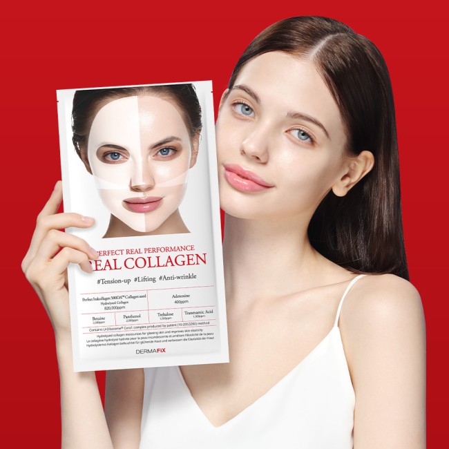 Dermafix Gerçek Kolajen Real Collagen Maske 500 Dalton Kolajen Betain Panthenol Etkili - Thumbnail