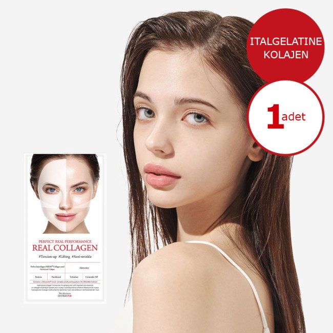 Dermafix Gerçek Kolajen Real Collagen Maske 500 Dalton Kolajen Betain Panthenol Etkili - Thumbnail