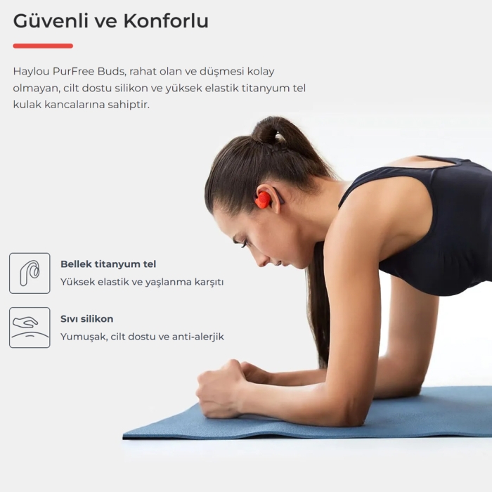 Haylou Freebuds OW01 TWS Bluetooth 5.2 32 Saat Pil Ömrü Kablosuz Kulaklık (Haylou Türkiye Garantili)