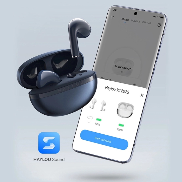 Haylou X1 2023 Mavi TWS Bluetooth 5.3 Aliminyum Kasa ENC Kablosuz Kulaklık (Haylou Türkiye Garantili)