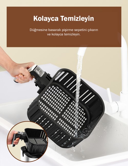 Proscenic T21 Smart Air Fryer 5.5L (Proscenic Türkiye Garantili) - Thumbnail
