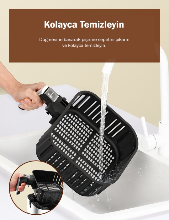 Proscenic T21 Smart Air Fryer 5.5L (Proscenic Türkiye Garantili)