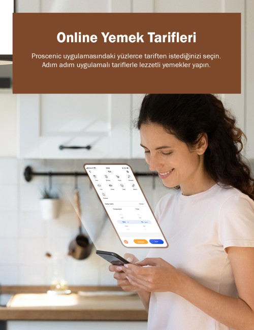 Proscenic T21 Smart Air Fryer 5.5L Outlet (Proscenic Türkiye Garantili) - Thumbnail